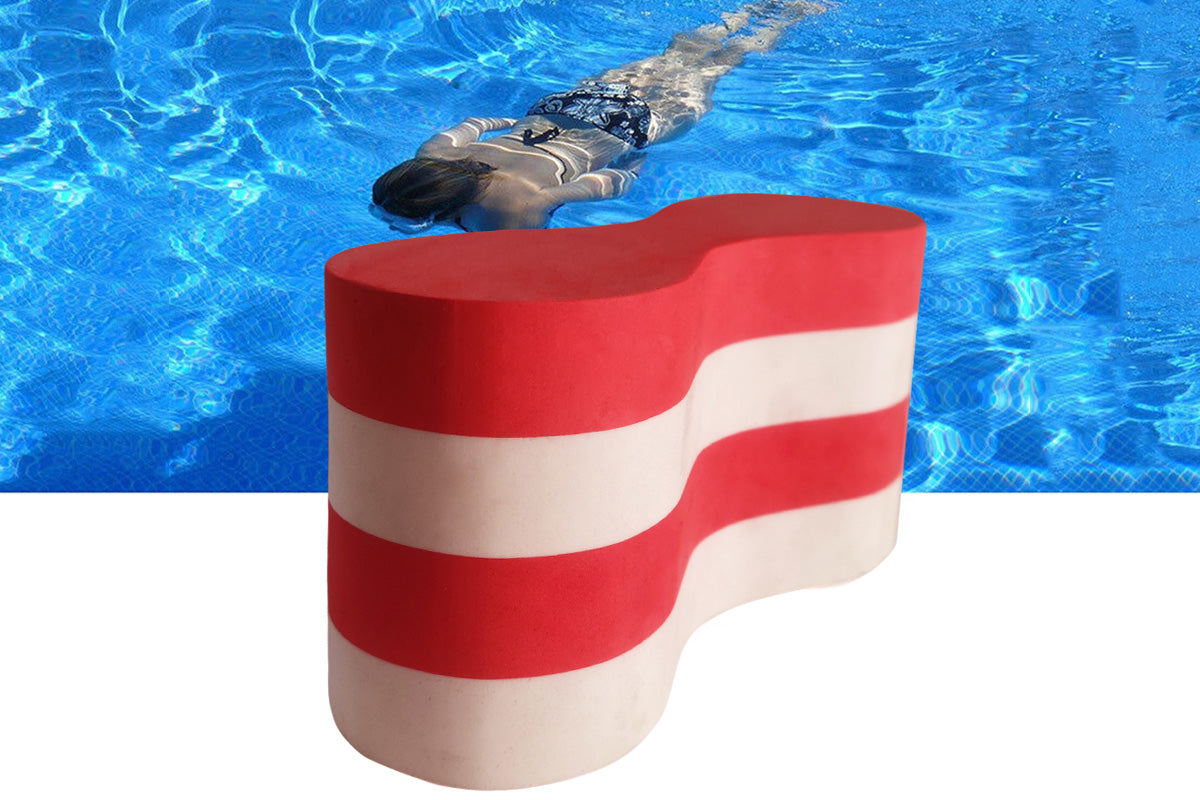 Swimming Pull Float Leg Clip EVA Foam Training Aid for Adults and Beginners - Red
