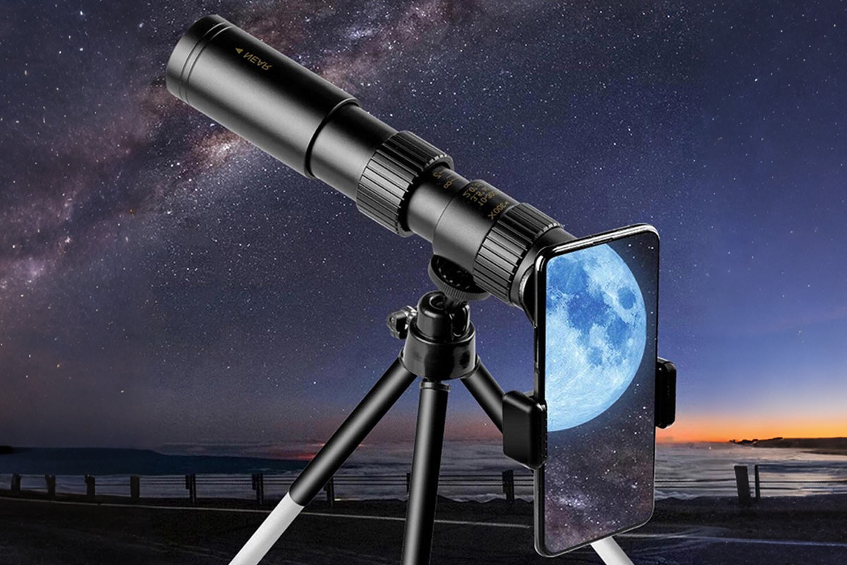 Zoom Lens for iPhone Android 10-300x40mm Monocular Telescope for Bird Watching