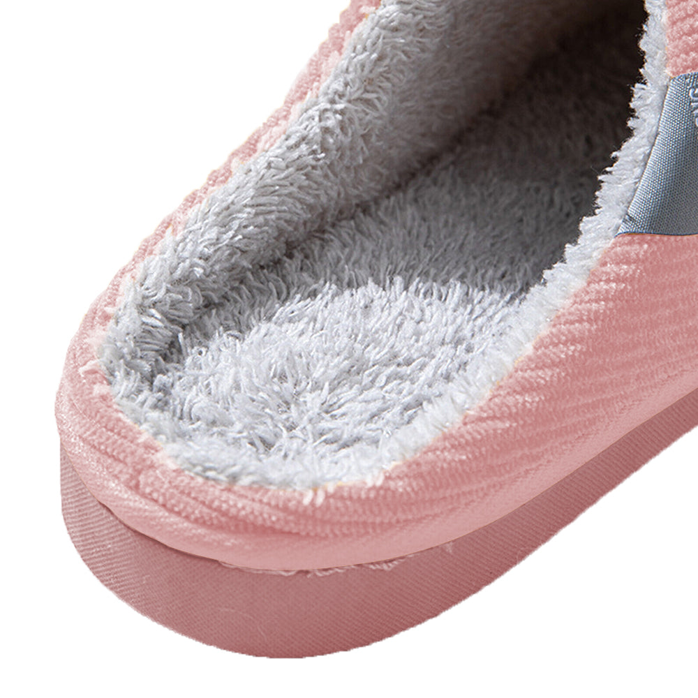 Unisex Winter Slipper Warm Plush Lined Anti-Slip Home Indoor Slippers