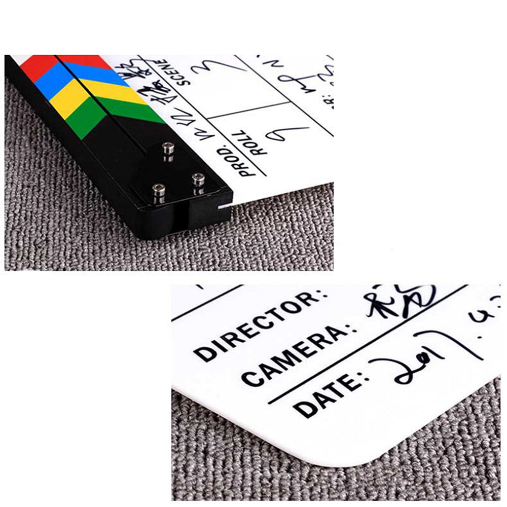 2Pcs TV Movie Action Scene Clapper Board