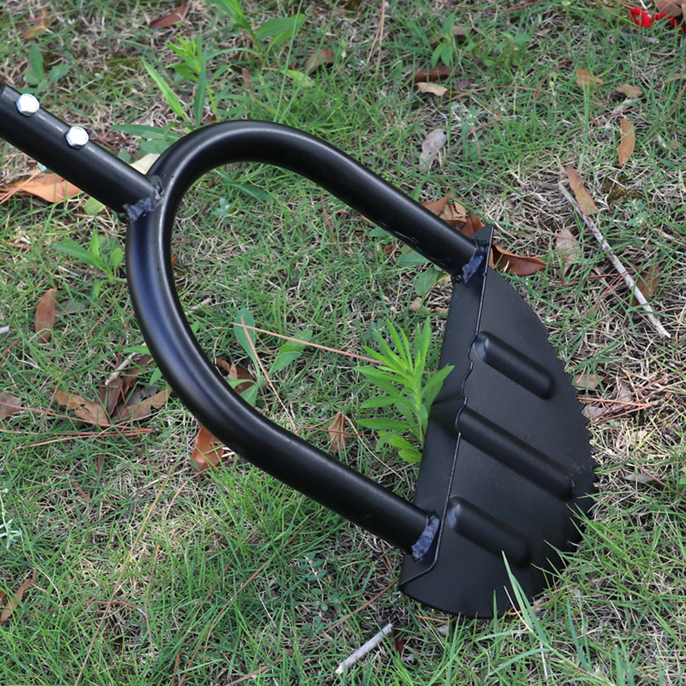 Half Moon Saw-Tooth Edger Lawn Tool with T-Grip for Sidewalk and Grass Maintenance