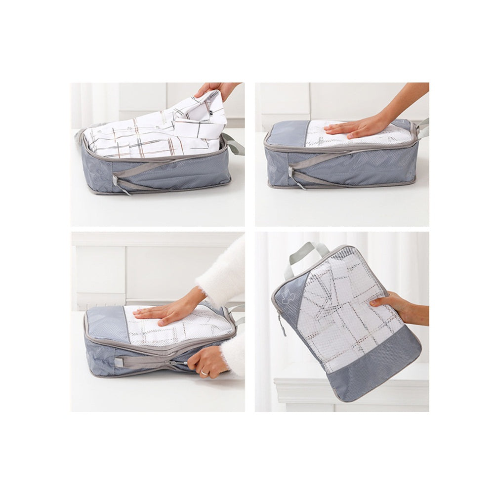 Ultimate 5-Piece Travel Zipper Compression Packing Bags Set