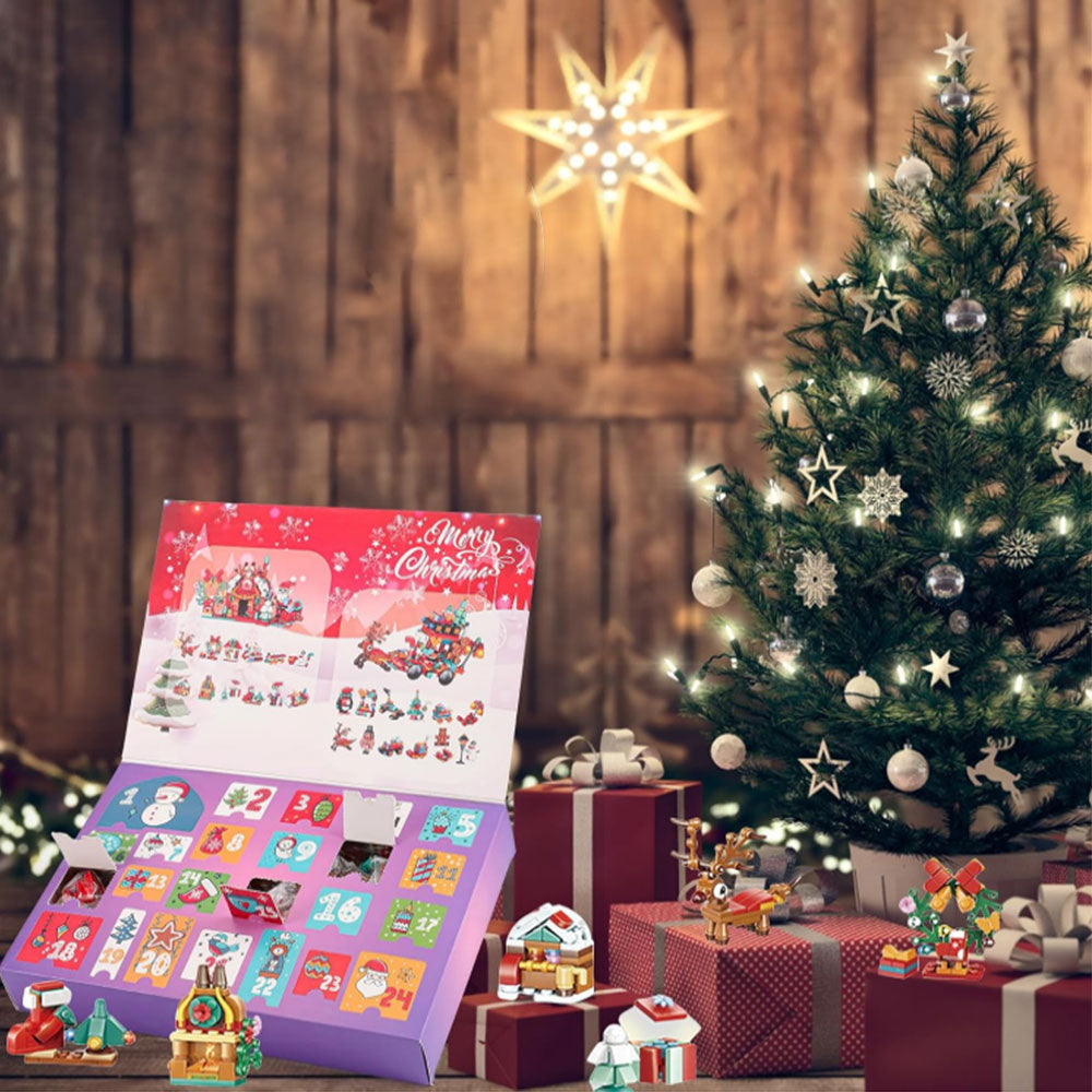 Christmas Advent Calendar Building Block 24 Days Countdown Surprise Box