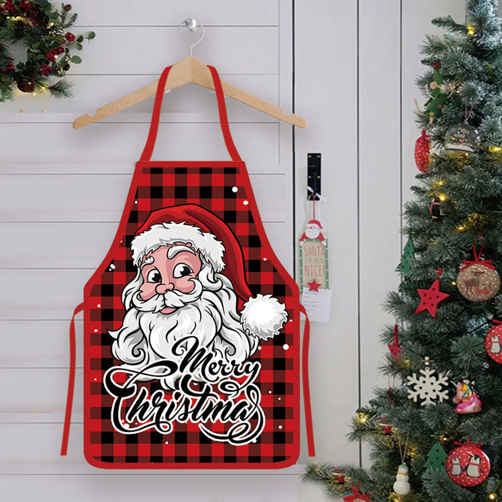 70x50CM Christmas Apron Funny XMAS Cooking Chef Costume
