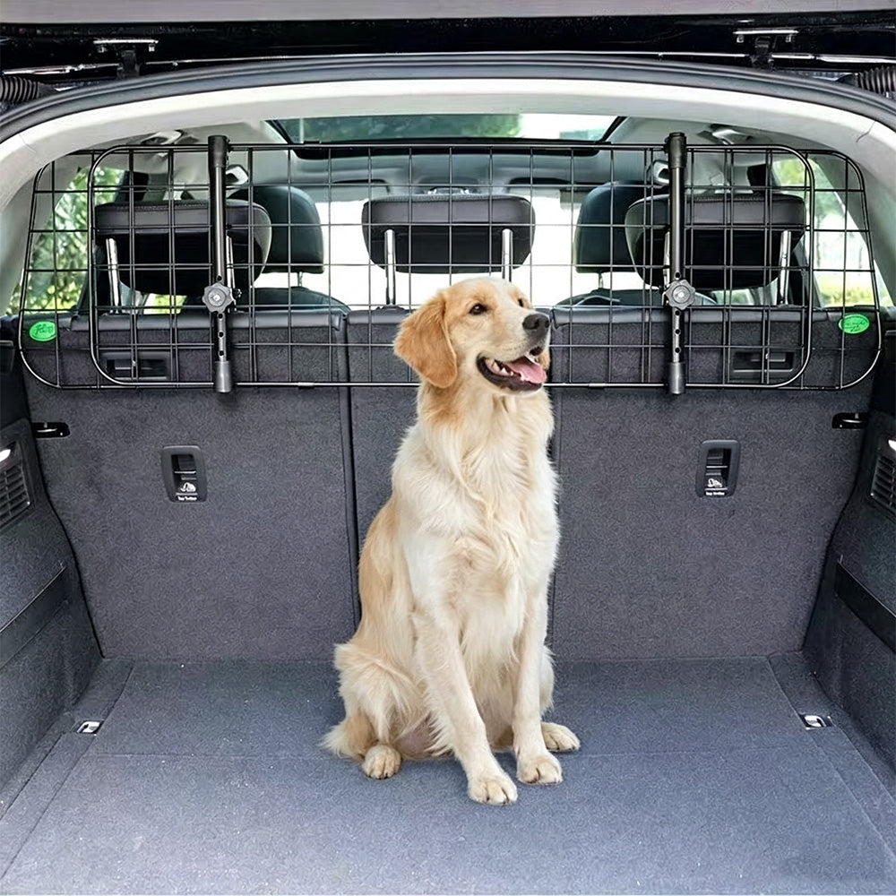 Adjustable Iron Pet Barrier for Cars SUVs and Hatchbacks 90 to 145cm