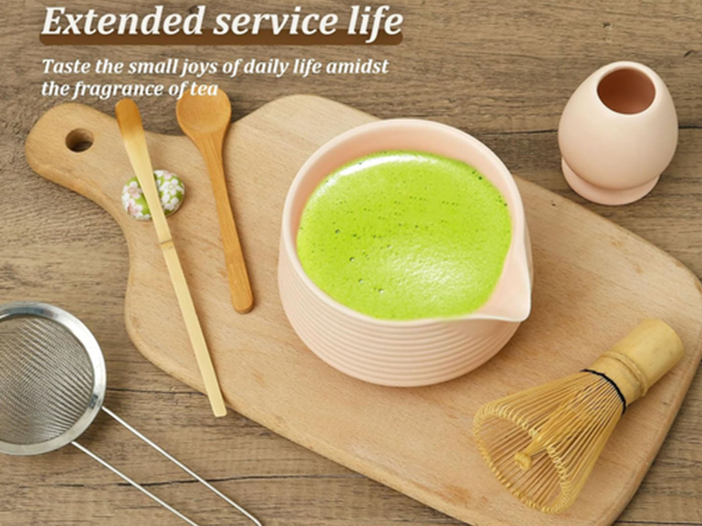 8-Piece Matcha Whisk Set Traditional Japanese Matcha Kit