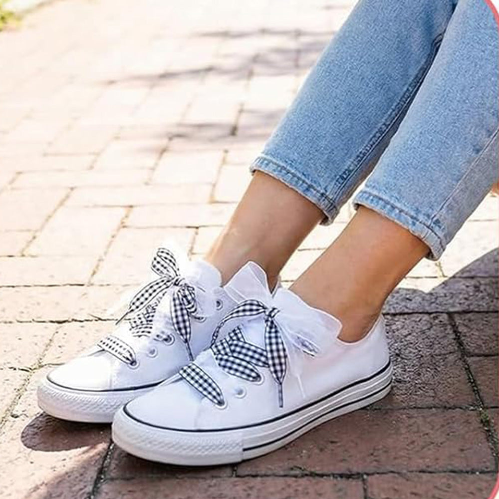 6 Pairs Wide Satin Ribbon Replacement Shoelaces for Sneakers Boots