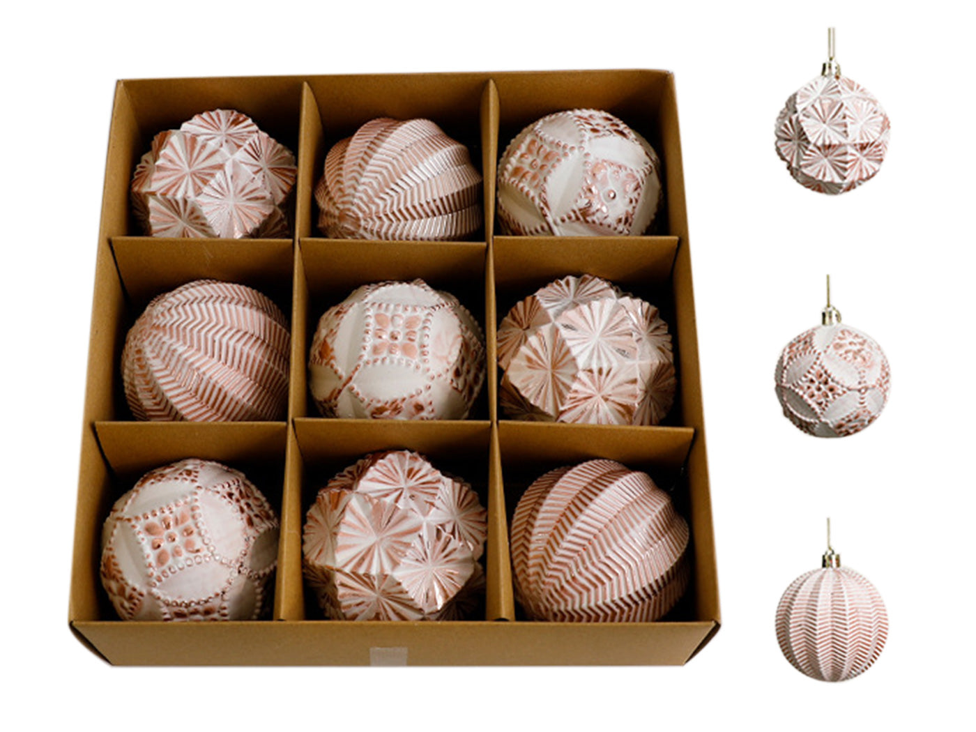 9pcs Christmas Ball Ornaments for Xmas Tree Hanging Ball Ornament Decorations