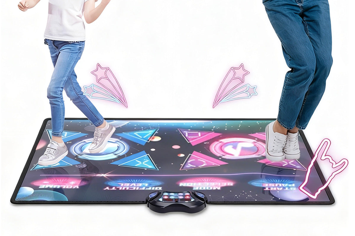 Lovelys Dance Mat 2-Player Dance Pad for Girls Boys Electronic Dancing Mat