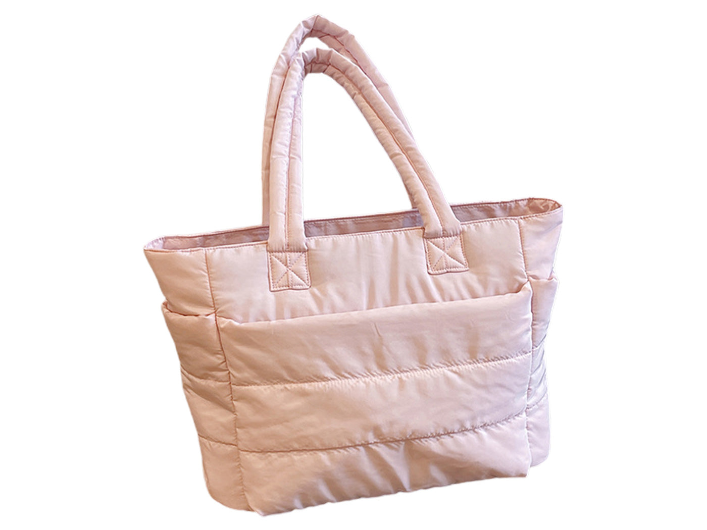 Women Quilted Tote Bag Shoulder Bag Lunch Bag