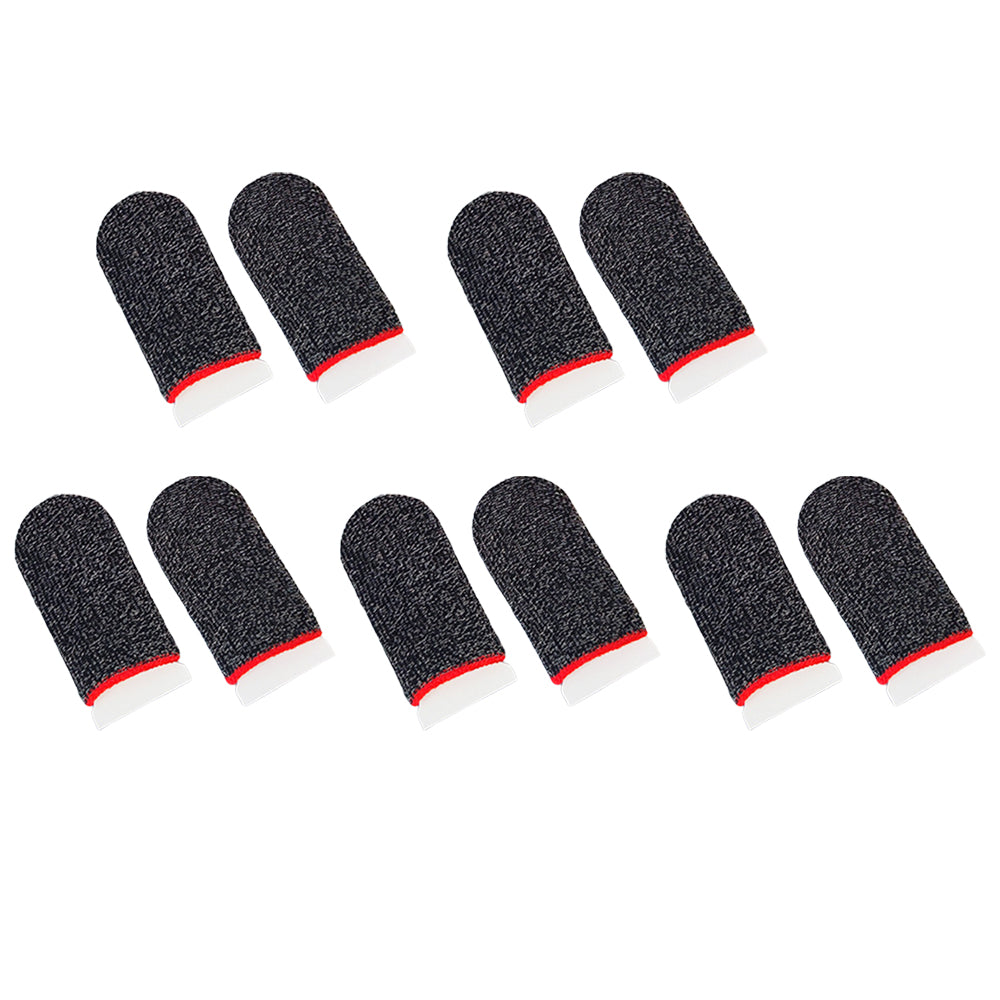 5 Pairs Sweatproof Mobile Gaming Finger Sleeves for Touchscreen