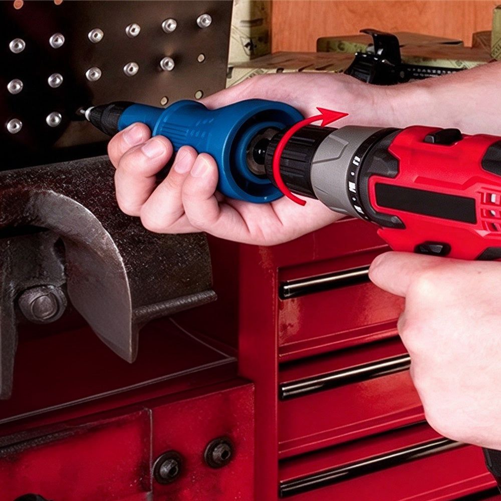 Rivet Tool Adapter Conversion Head Compatible with Electric Drills