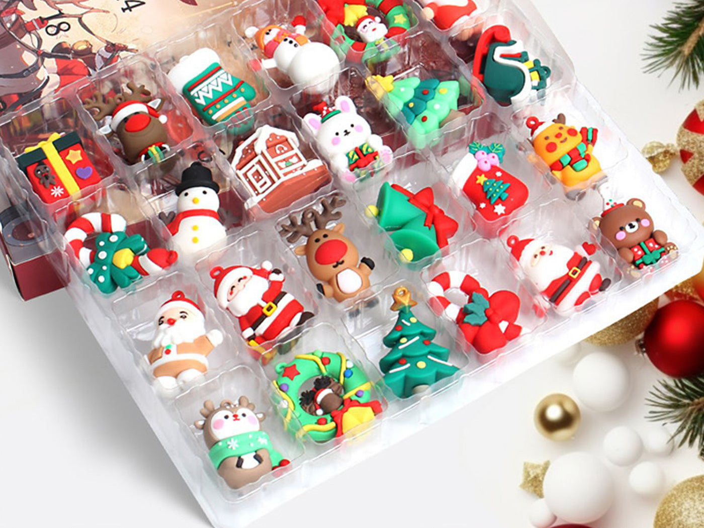 Christmas 24 Days Countdown Advent Calendar Christmas Ornaments