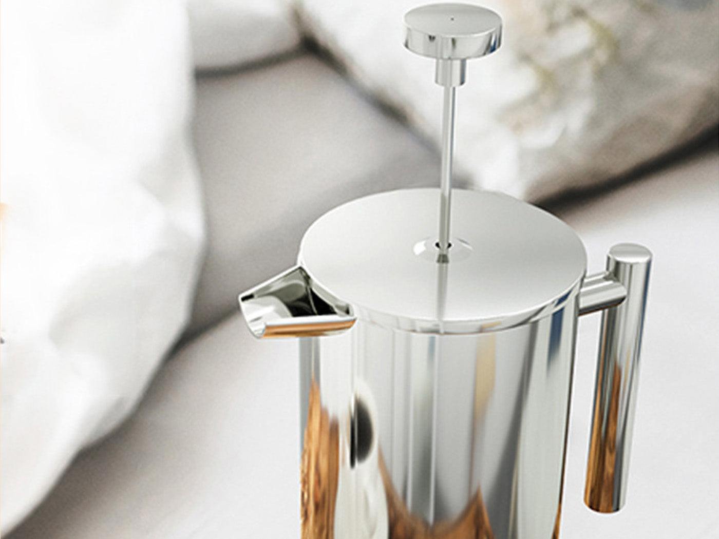 Stainless Steel French Press Coffee Maker French Press Kettle Coffee Pot