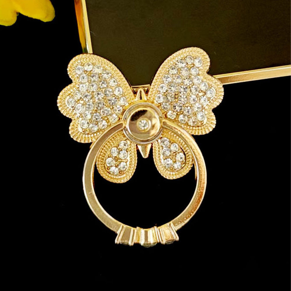 2 Rotating Butterfly Phone Ring Holder Stands for iPhone and Galaxy