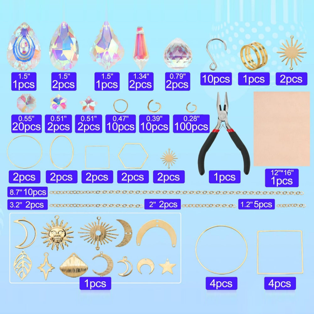 200Pcs DIY Rhinestone Sun Catcher