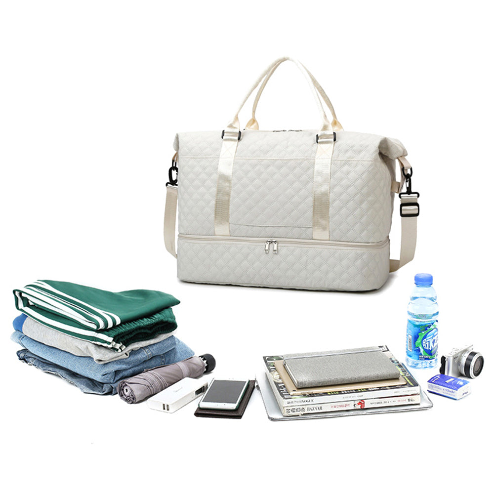 Travel Duffel Bag with Shoe Compartment