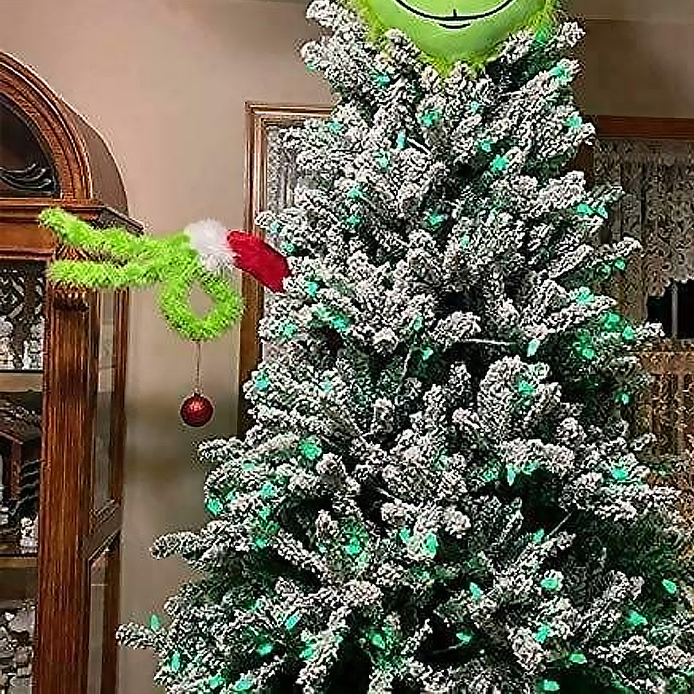 Christmas Inspired Green Hand for Tree Decorations Topper Garland Ornaments
