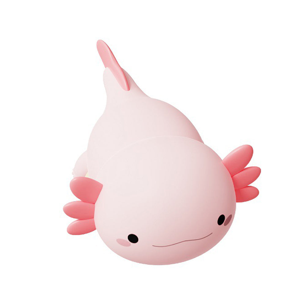 Silicone Axolotl Night Light With Touch Sensor Rechargeable Night Lamp