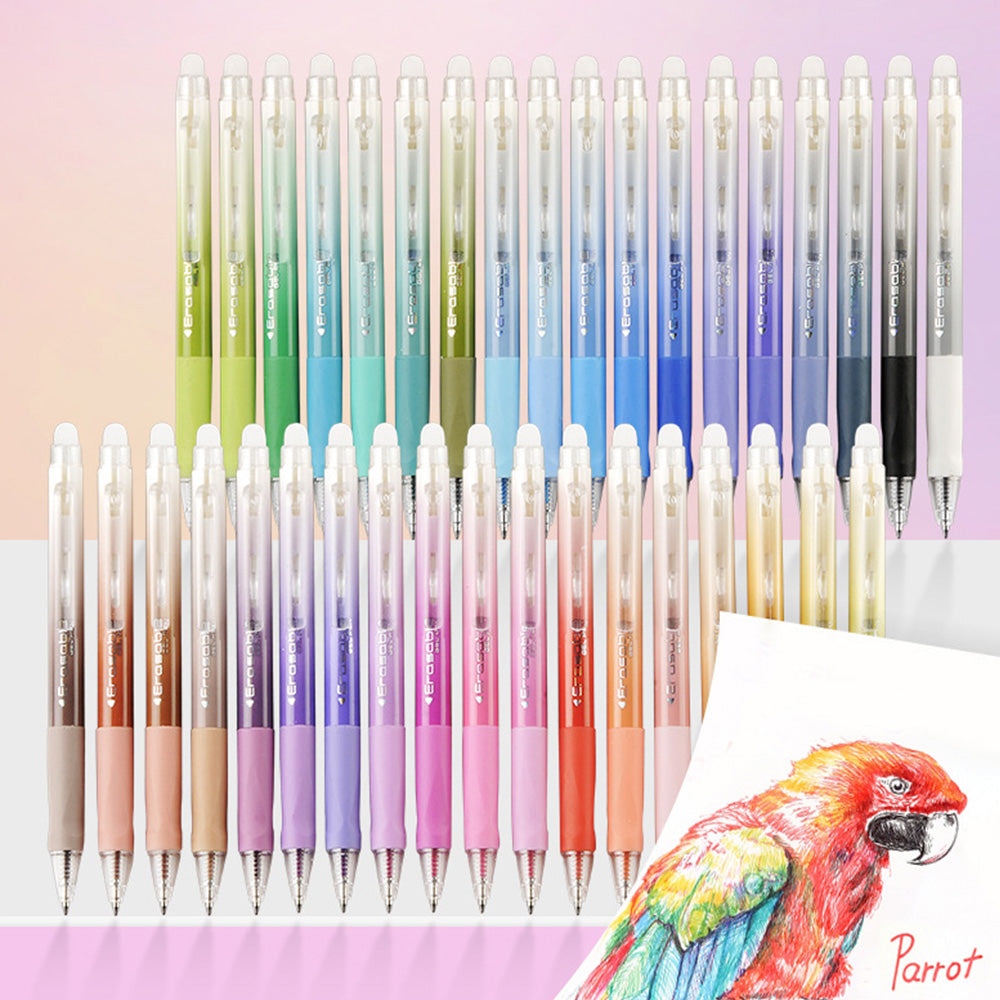 Colorful Click-Erasable Gel Pen Set for Students School and Office