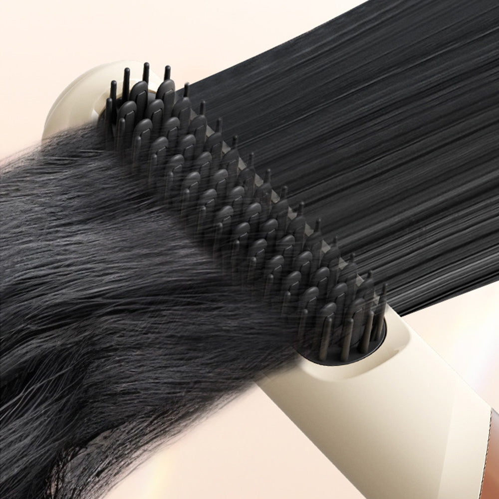 Wireless Hair Straightener Brush with Cool Air Styling Comb