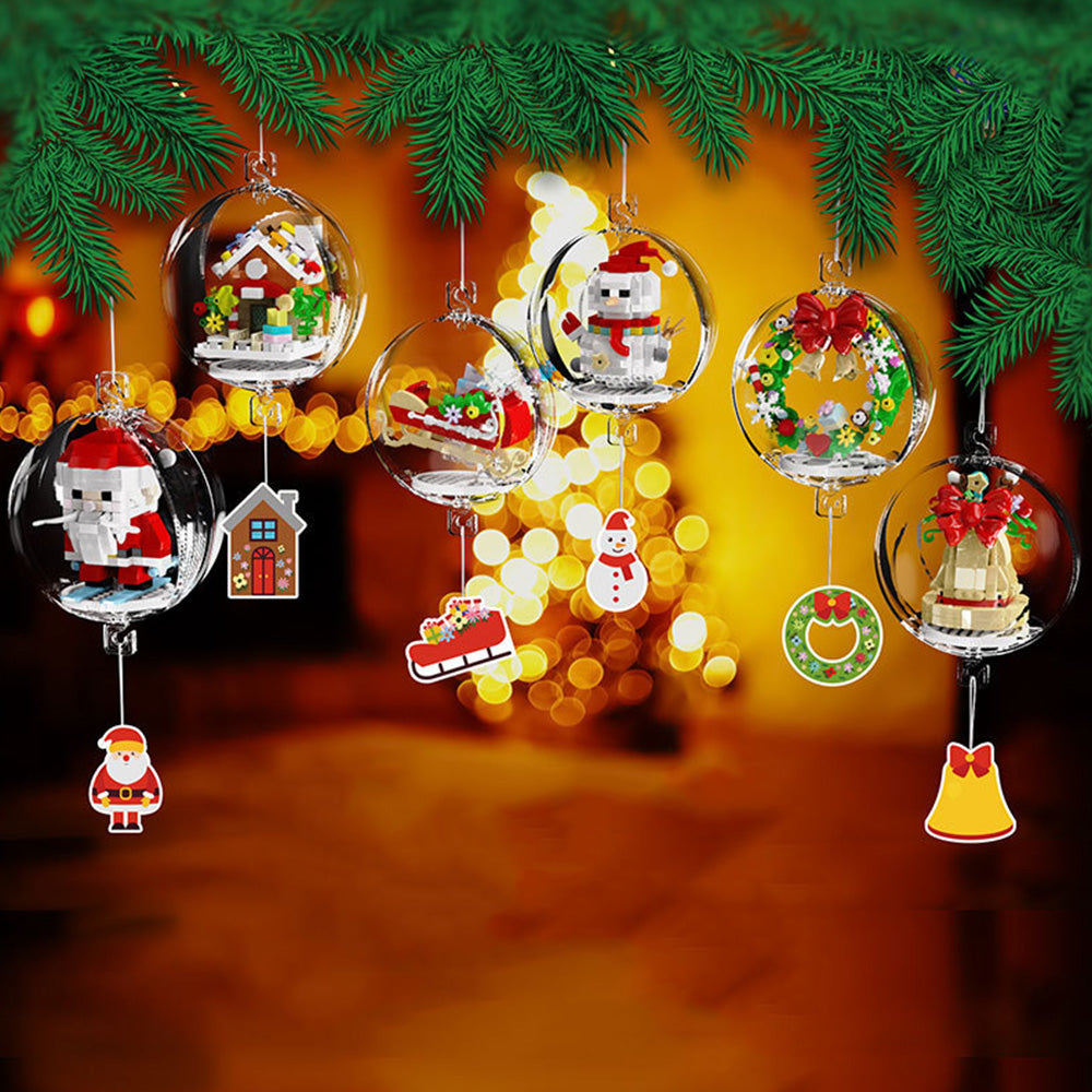 Christmas Tree Ornaments Building Blocks Christmas Santa Nutcracker Xmas Ornament