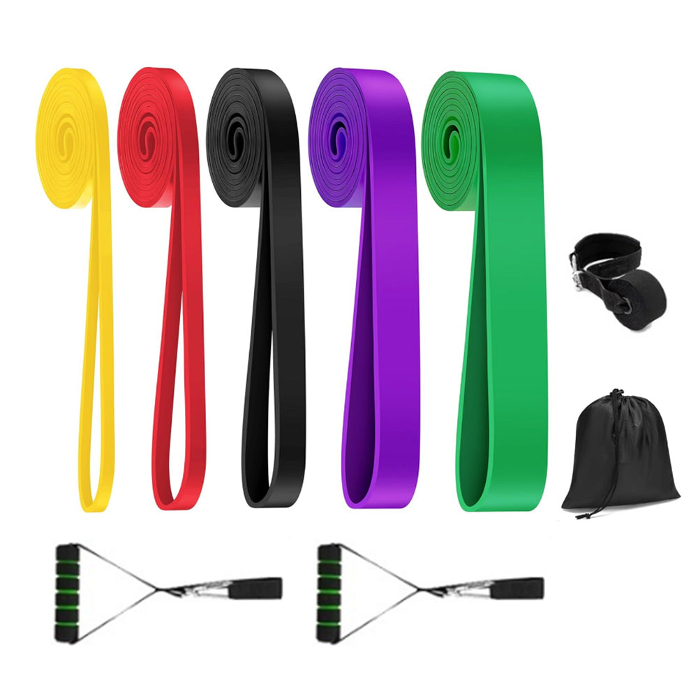 Resistance Bands Set-5 Resistance Levels Fitness Exercise Bands Pull Up Assistance Straps for Working Out Body Stretching