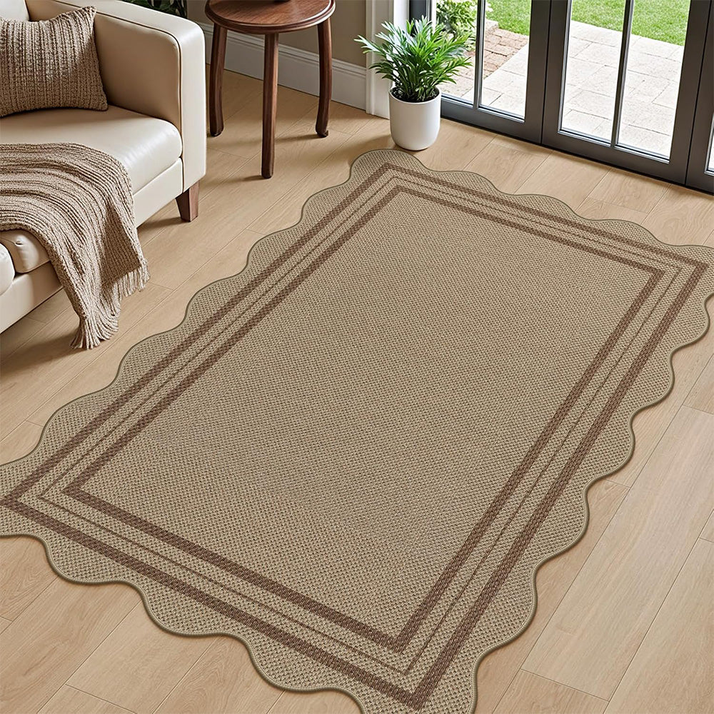 Geometric Crystal Velvet Area Rug Washable Floor Mat for Home-Style 3