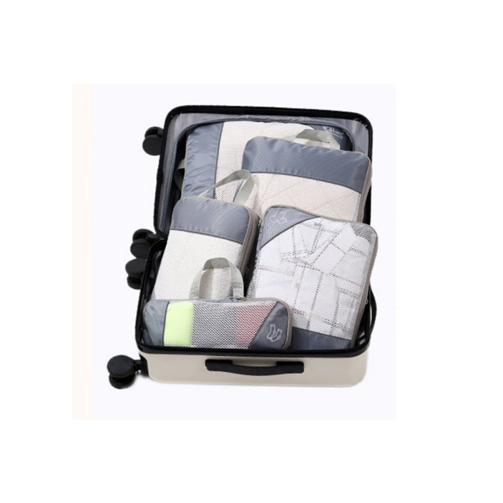 Ultimate 5-Piece Travel Zipper Compression Packing Bags Set