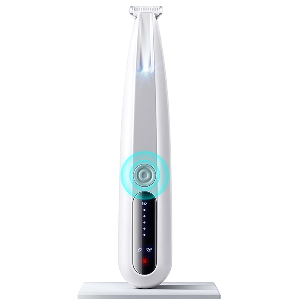 Electric Dog Paw Trimmer with LED Light Rechargeable Pet Clipper