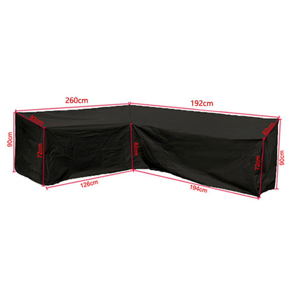 Water Resistant L-Shape Sectional Sofa Protector Cover