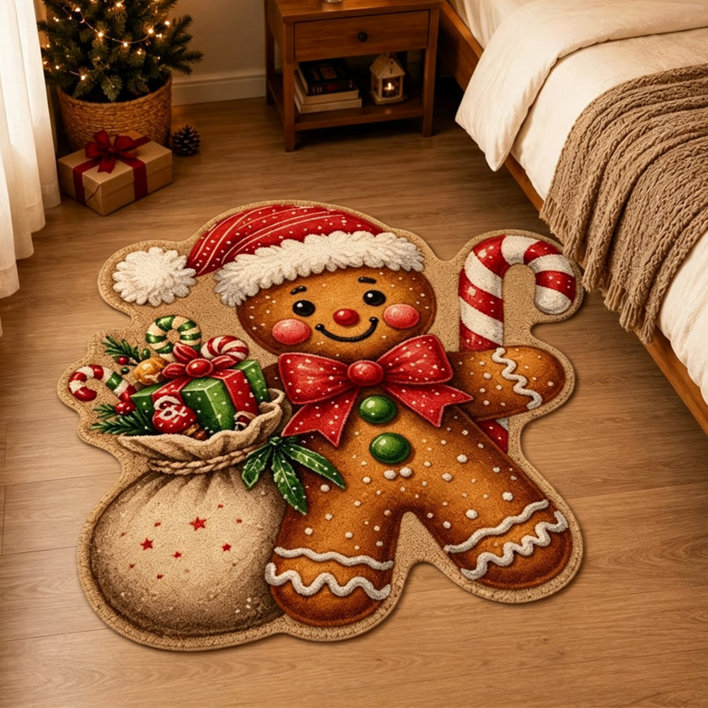 Soft Christmas Velvet Floor Mat-Style 1