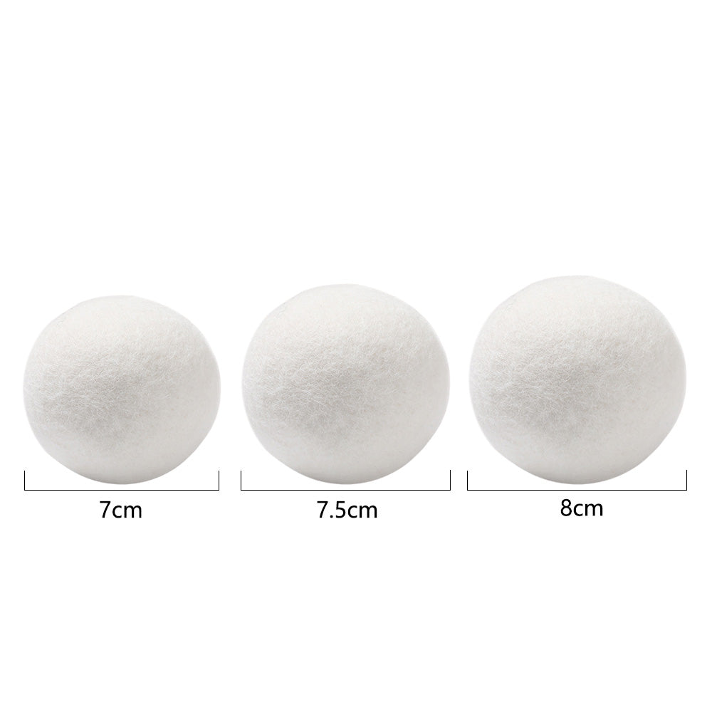 6 Pack Reusable Wool Dryer Balls for Softer Laundry and Reduced Static