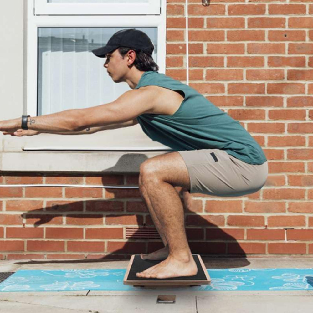 Wooden Professional Balance Board For Fitness Wobble Yoga Pilate Support Max 159KG