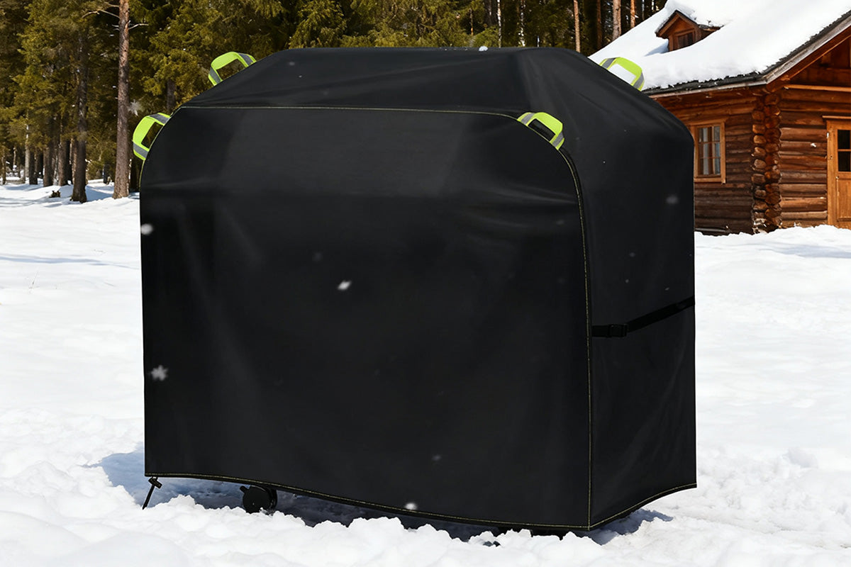 Heavy Duty Grill Protector BBQ Cover With Adjustable Straps For Outdoor