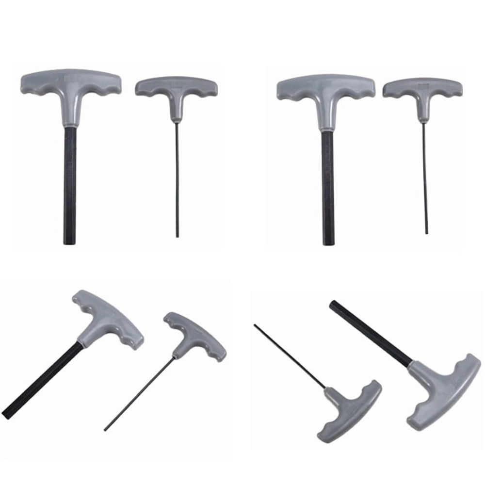 10 Piece CRV T Handle Hex Key Wrench Set with Metal Storage Stand