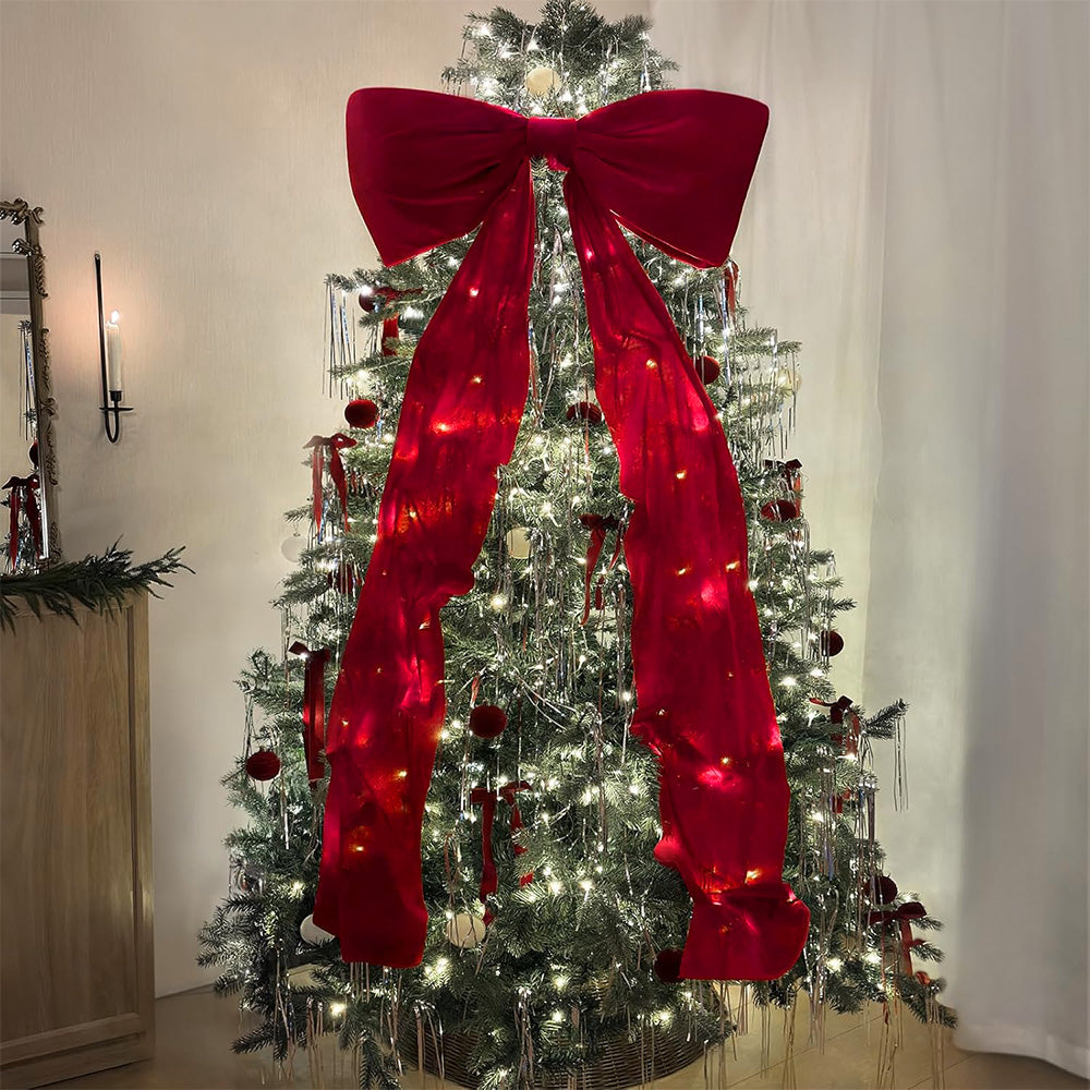 Giant Bows Big Velvet Bow For Christmas Tree Topper Wedding Party