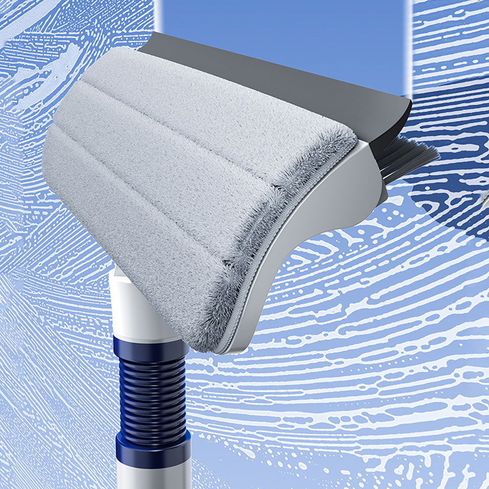Window Cleaning Kit with Spray Mop High Rise Glass Cleaner for Home & Office