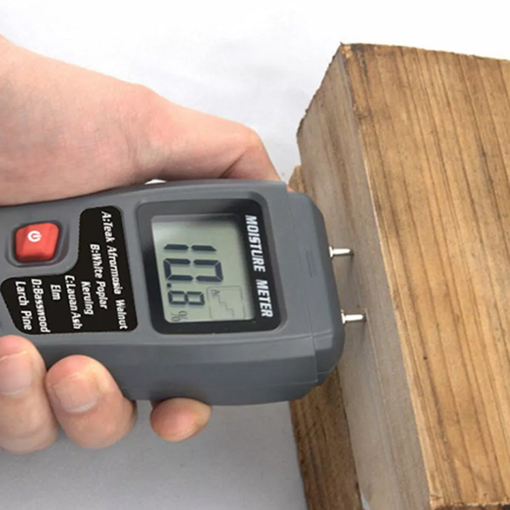 Wood Moisture Meter Digital Moisture Detector Pin-Type Moisture Detector For Wood Paper Firewood