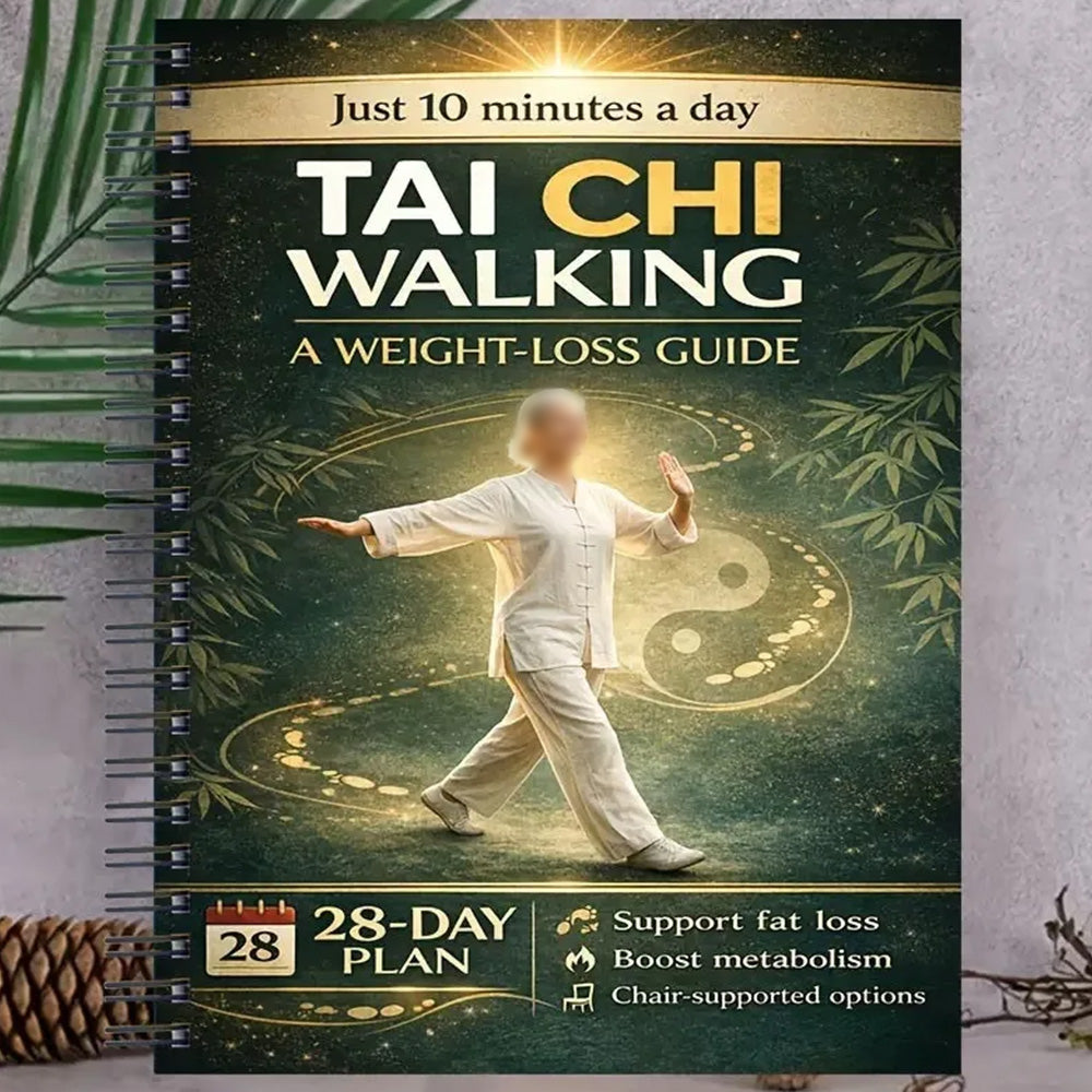 28-Day Tai Chi Spiral Planner Practice Log for Seniors and Beginners
