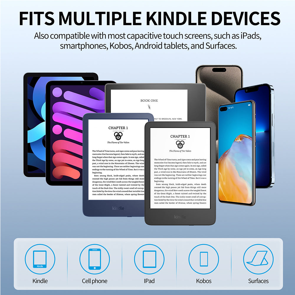 Wireless Page Turner for Kindle Tablets with Selfie Shutter Stand Function