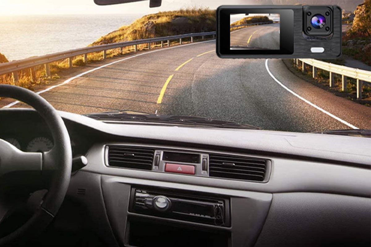 Triple Lens Car Dash Cam Super Night Vision Loop Recording