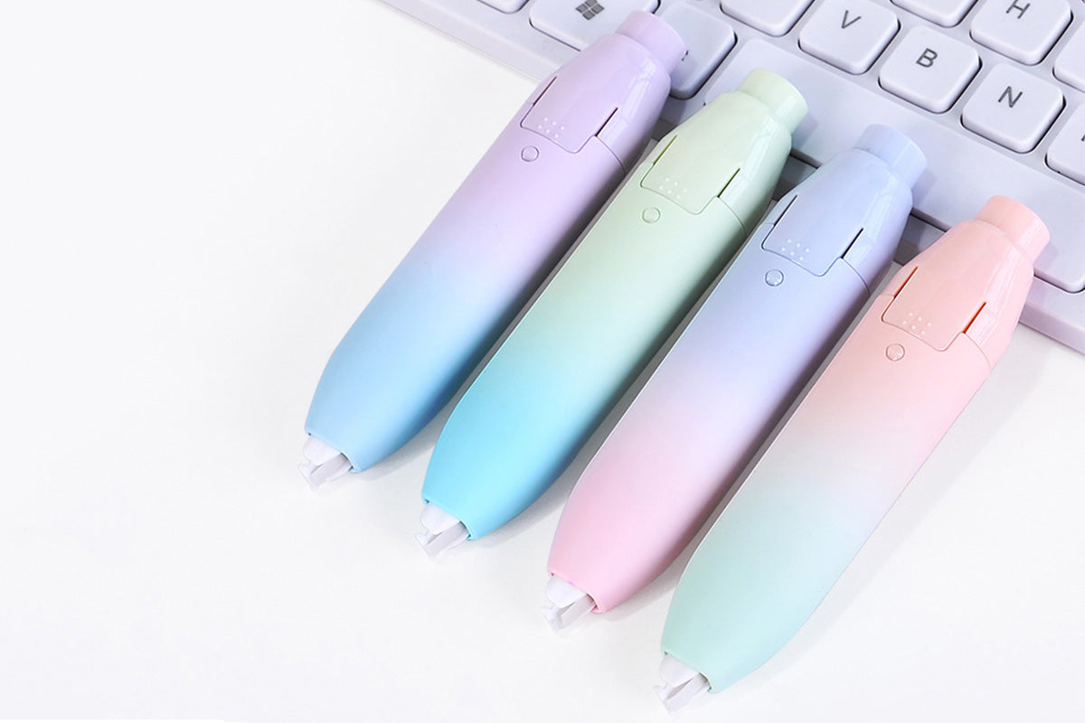 Set of 4pcs Smooth Glide White Correction Tape with 4pcs Refills