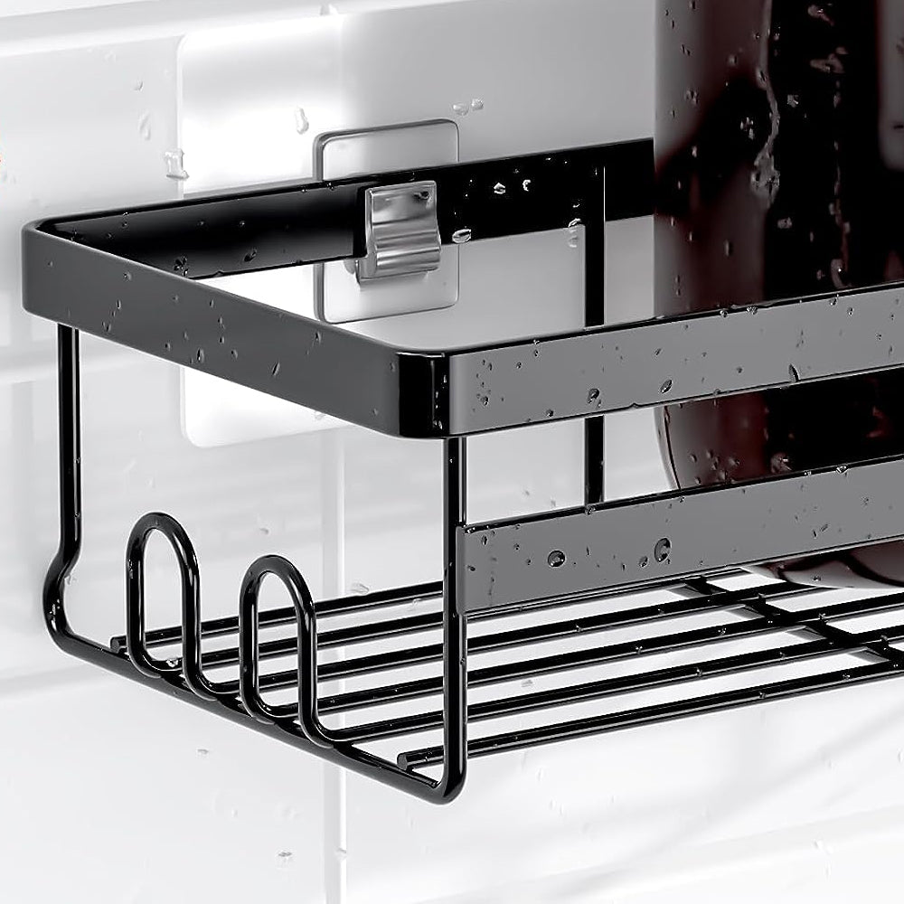 2Pcs Bathroom Shower Organizer Rack Storage Shelf Basket