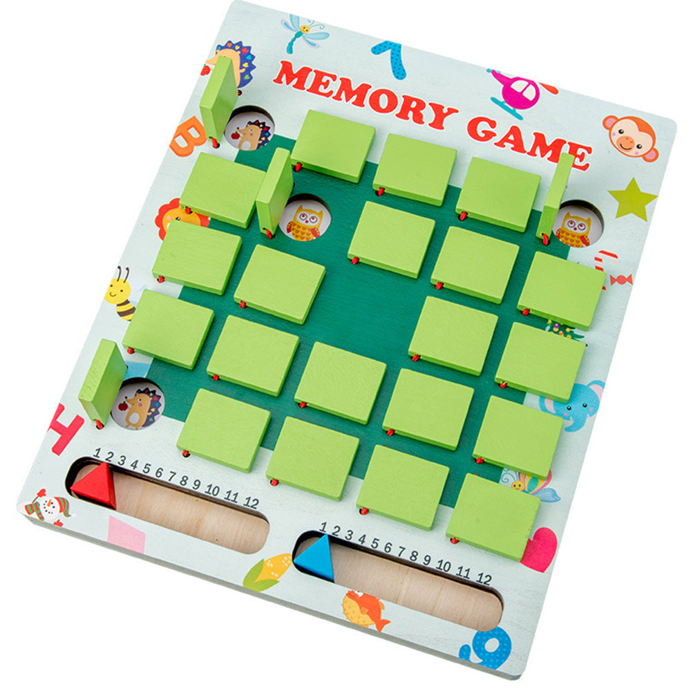 Wooden Memory Match Game - Montessori Educational Toy for Under 14 Years Old