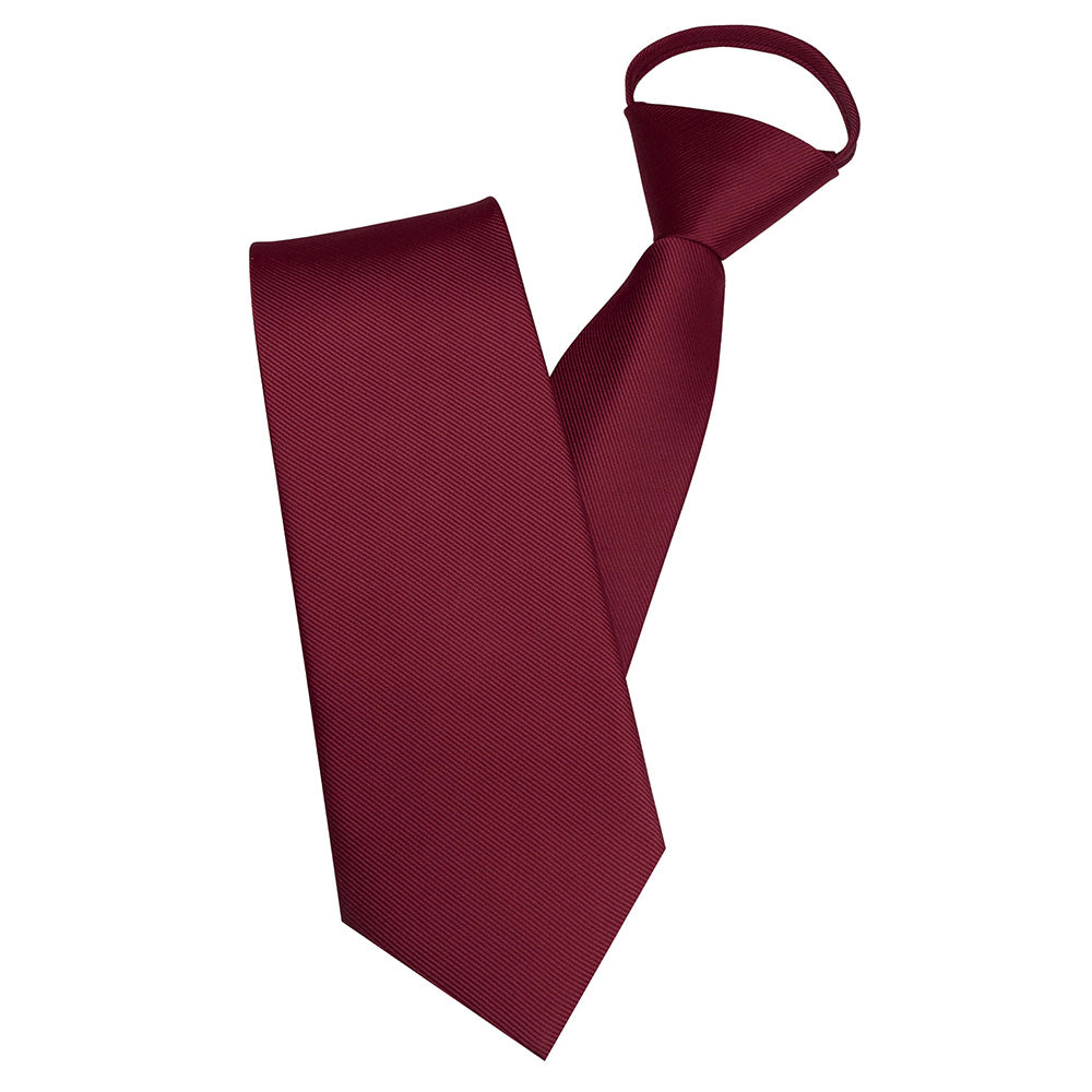 Men Pre-Tied Zip Necktie 8 cm for Wedding Business Formal Wear