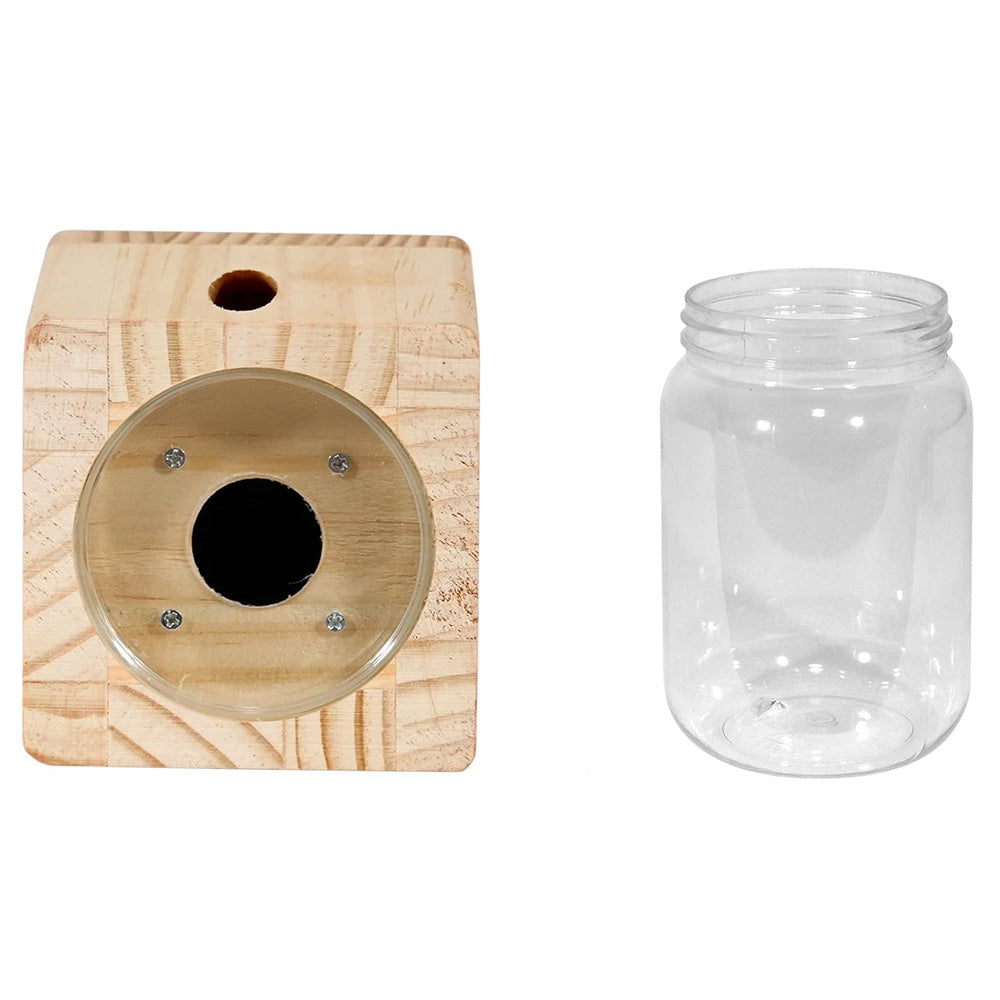 Wood Carpenter Bee Trap For Outside Cube Style Nature Hanging Carpenter Bee Traps