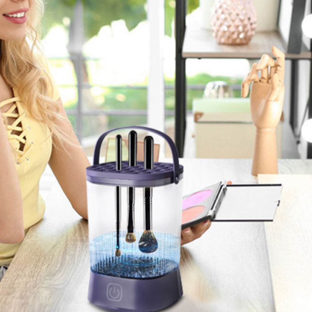 Water-Resistant Electric Makeup Brush Cleaner Automatic Brush Cleaner Dryer Tool