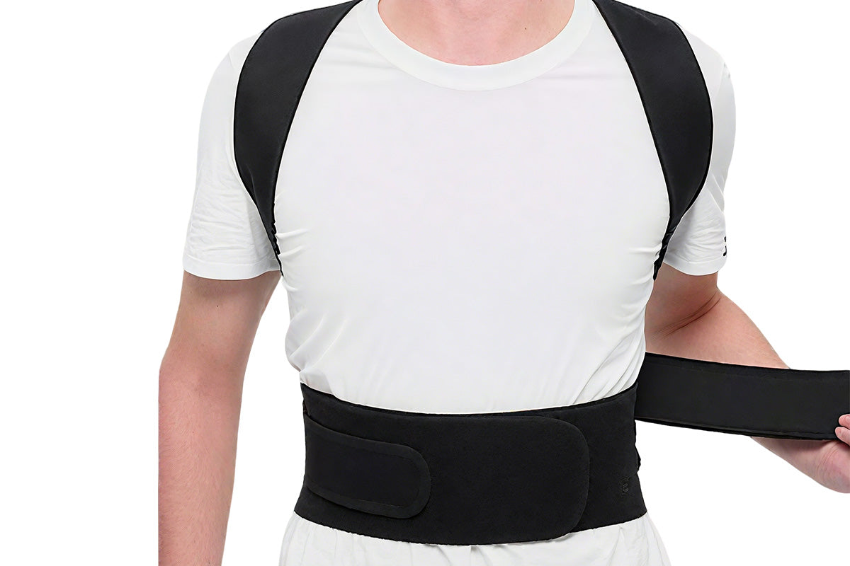 Adjustable Posture Corrector Full Back Shoulder Support Brace for Adults