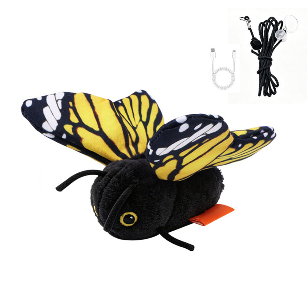 Electric Butterfly Cat Toy with Flapping Wings 3 Modes and Touch Activation